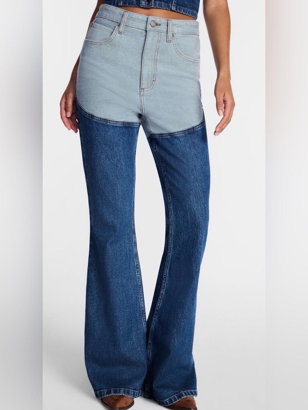 Kacey Lee Women’s Long Denim Chaps Jean